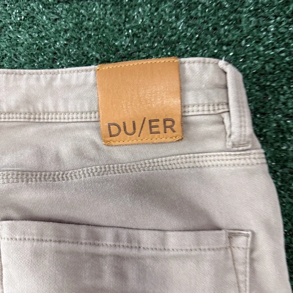 DU/ER Men's Commuter N2X Slim Fit Stretch Pants Jeans Size 36x32 Brown
